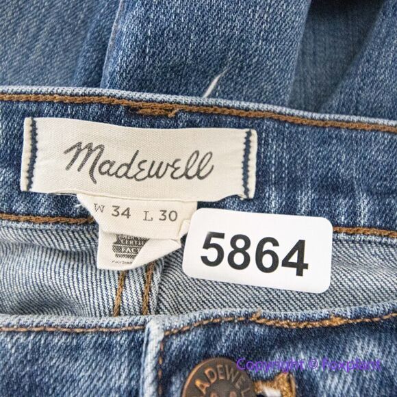 Madewell (flawed) men's Slim Authentic Flex Jeans in Seaward Wash, 34*30 - Picture 13 of 15